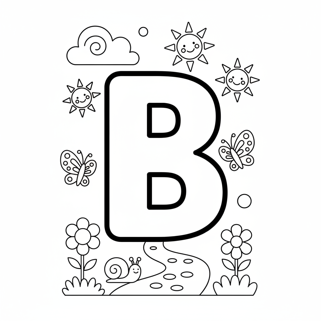 Kleurplaat B